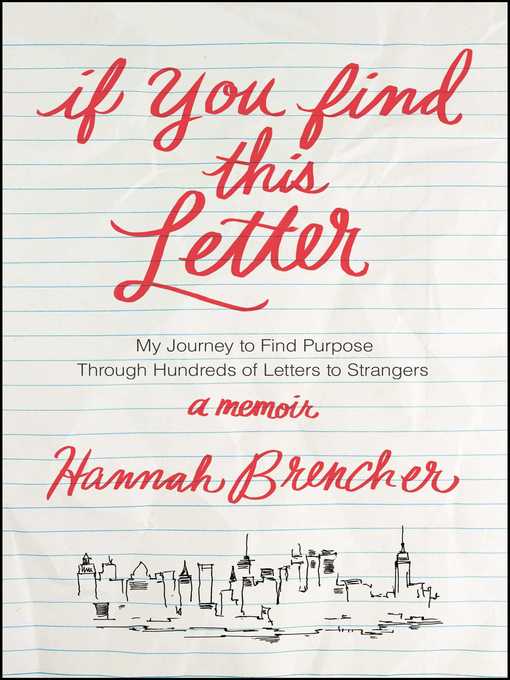 Title details for If You Find This Letter by Hannah Brencher - Wait list
